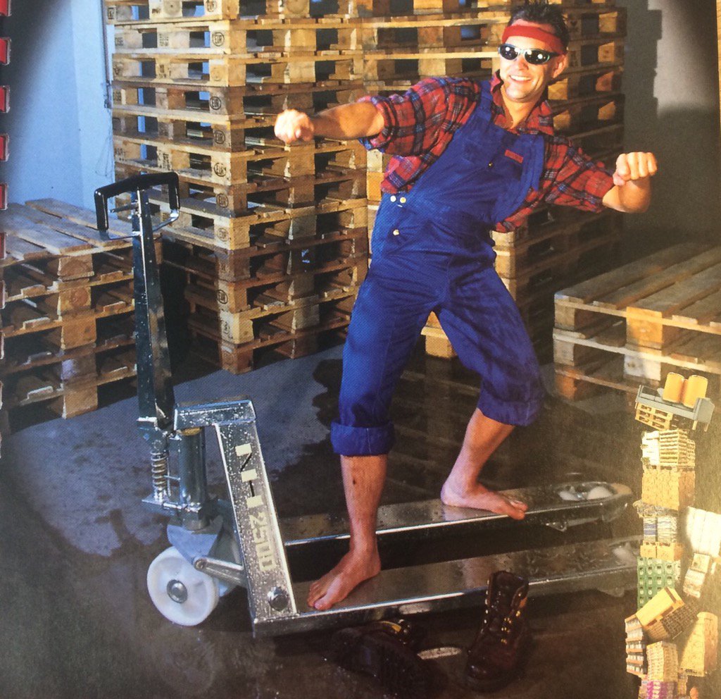 RenbyLTD's tweet photo. Marketing 1990's style! #nosafetyshoes #healthandsafety #SafetyFirst #safety #bulksolidshandling 2/3 https://t.co/LQZxpeDxzl
