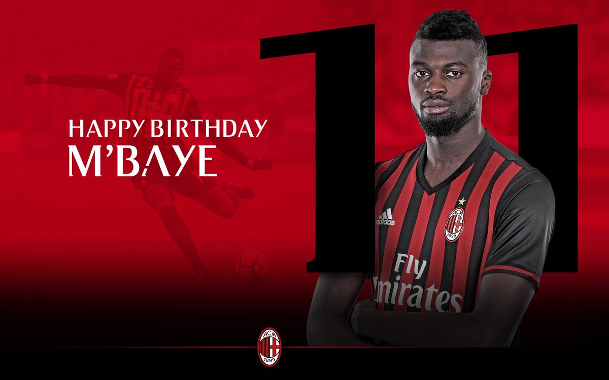 On your 22nd birthday we wish you many happy returns <a href="/MBaye9Niang/">M'Baye Niang</a>! 🔴⚫ Joyeux anniversaire! 🎂🎉🇫🇷