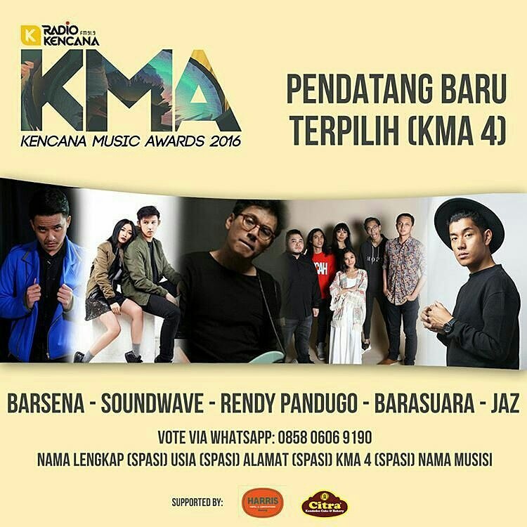 Yuk vote <a href="/soundwaveOFC/">SOUNDWAVE</a> <a href="/rinni_w/">Rinni Wulandari</a> <a href="/jevinjulian/">jevin j</a> di KMA2016 via WA. Caranya? Cek gambar ya😄😄