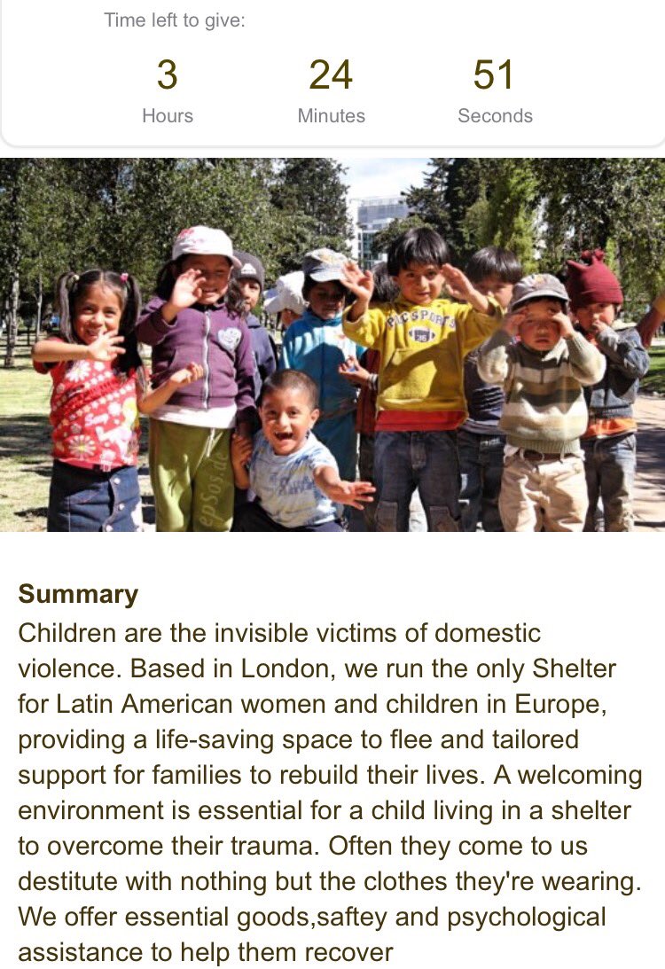 LAWALondon's tweet photo. From Christmas gifts to counselling sessions, a small donation can go a long way!๐Support our children ๐ https://t.co/9vVq3KJTBe #Only3Hours https://t.co/uWBDdgm1q4