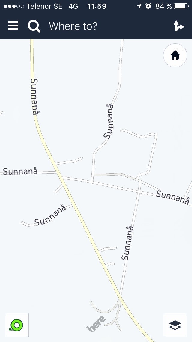 drivinglust's tweet photo. Allen Straßen den gleichen Namen zu geben, macht die Orientierung nicht einfacher. 😄🇸🇪🙏 #Map #Navigation #Schweden https://t.co/R4UkZCntRj