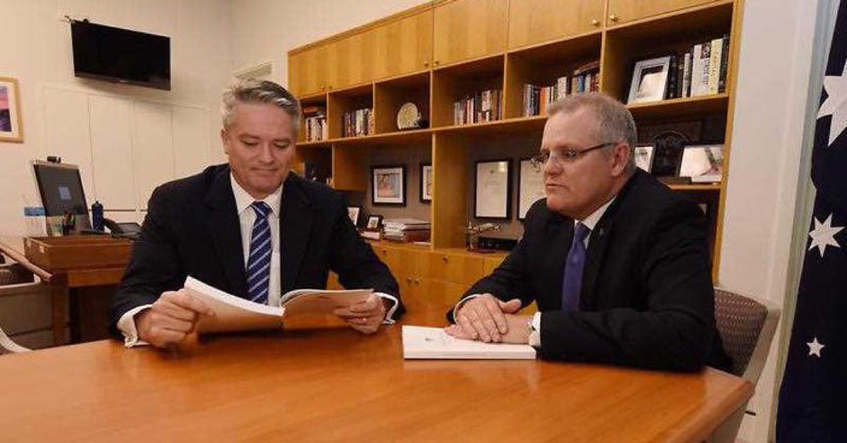 MikeCarlton01's tweet photo. In a sane world you wouldn't put these two dopes in charge of anything more complex than a sausage sizzle at Bunnings. https://t.co/KXJqrnFR79