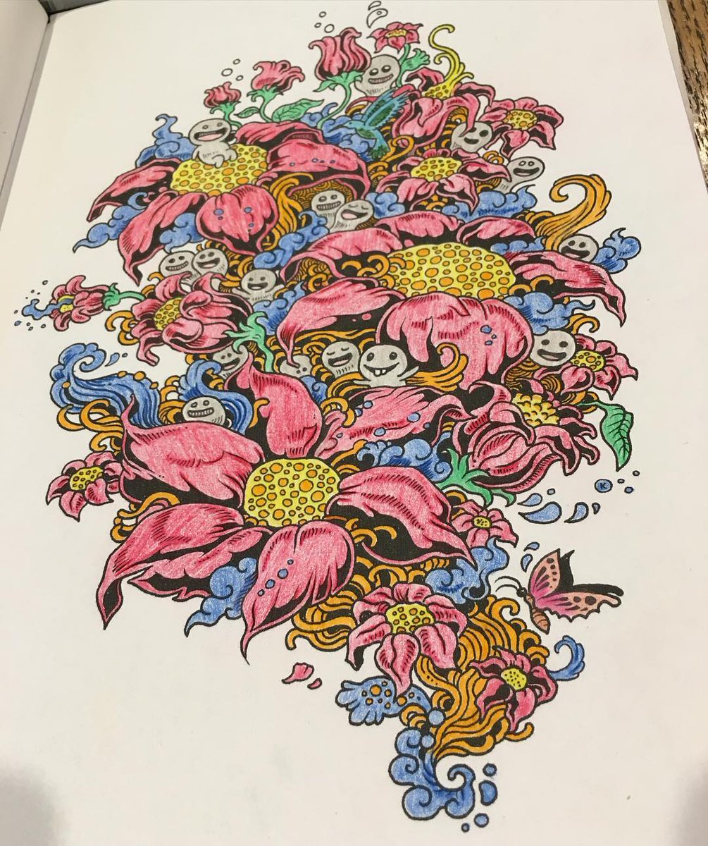 ZifflinBooks's tweet photo. More Amazing flowers! #Zifflin #AdultColouring #Flowers #Pretty https://t.co/hUmS2FFq9a