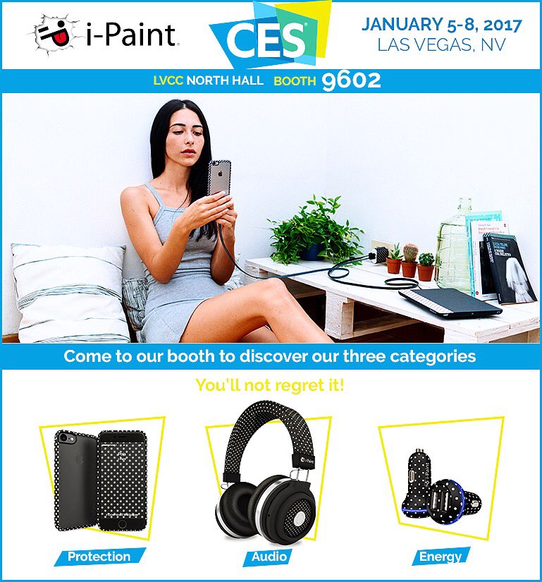 Venite a visitare il nostro stand al #CES2017 di Las Vegas dal 5 al 8 Gennaio! #ipaint #italianfashiondesign @iPaintStore <a href="/CES/">CES</a>
