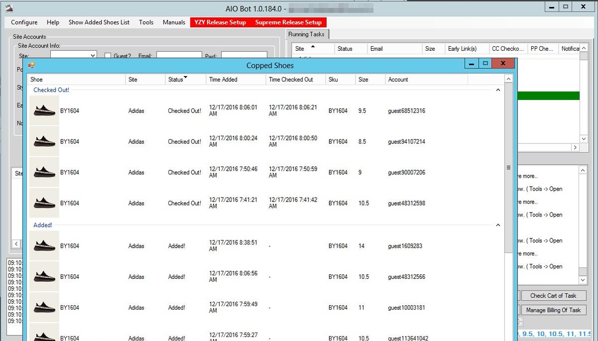 SneakerCooker's tweet photo. What you need to cop yeezys:
✅ The best bot @ANB_AIO
✅ The best chef @SneakerCooker 
✅ Multiple computers
...

Follow then Dm for more info. https://t.co/sAXdEvDTf1