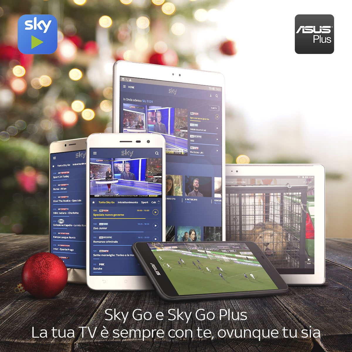 ASUSItalia's tweet photo. Non solo #SkyGo: da oggi il tuo dispositivo ASUS è compatibile anche con #SkyGoPlus! https://t.co/XEHdwErNsX https://t.co/N1zERhLHoL