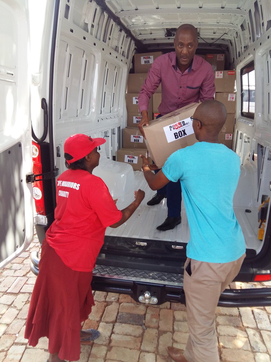 Powerfm987's tweet photo. Thank you to our staff as well for supporting the #POWERBox initiative. Tommorw we head to Soweto #POWERGivesBack https://t.co/m02QqpL41q