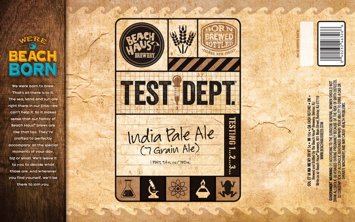 beachhausbeer's tweet photo. 750ml's of yum! available at the brewery and at find bottle shops in NJ and PA #testdept #indiapaleale #7grain https://t.co/SMdULIPV22