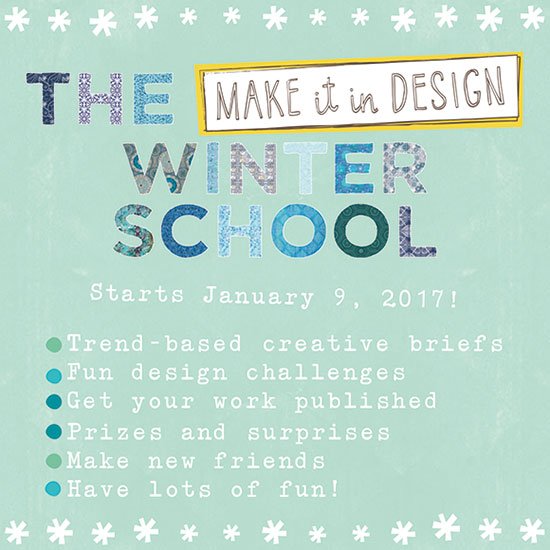 SurfacePatternD's tweet image. Start your New Year filled with inspiration, creativity and lots of new friends by joining the MIID Winter School! makeitindesign.com/winter-school/