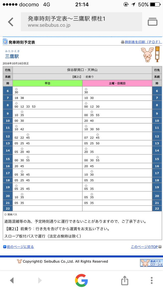 時刻 吉祥寺 表 駅 吉祥寺駅〔北口〕の時刻表 路線一覧