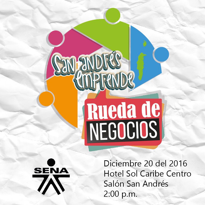 Empresarios isleños creados con el respaldo del #FondoEmprenderSENA exhiben sus portafolios para apertura d nuevas relaciones comerciales!