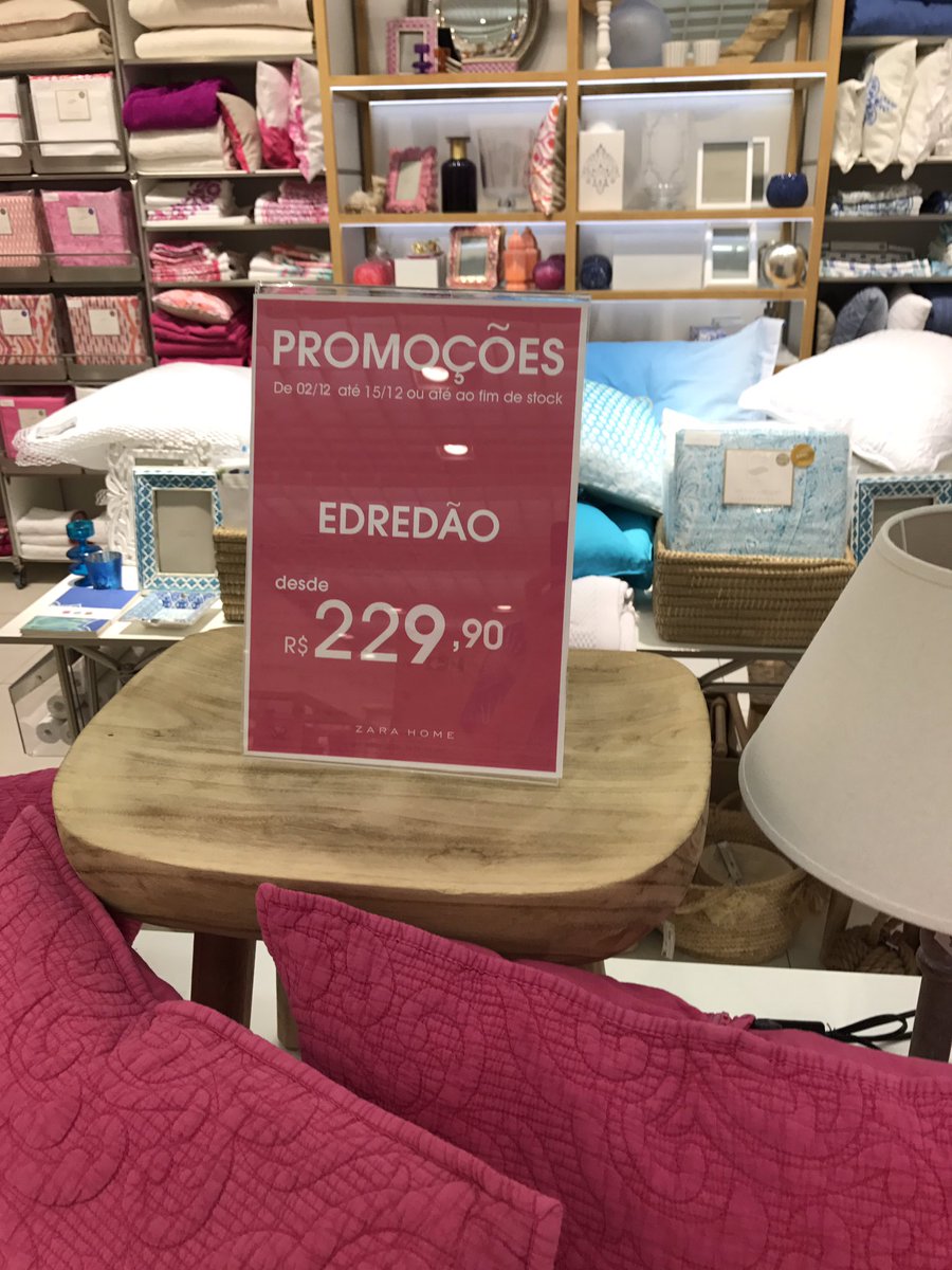 Fiquei chocado ao entrar na Zara Home de Fortaleza... Genten, eles escrevem em portunhol?! Alguém me segura! #zarahome #fortaleza