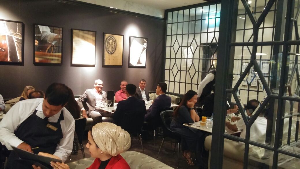 CWBLegal's tweet photo. CWB's #Dubai office #Christmas dinner at Alfie's @Jumeirah Emirates Towers. A good ending to the year! #IntellectualProperty #Happy #Legal https://t.co/6SXzF66Bl9