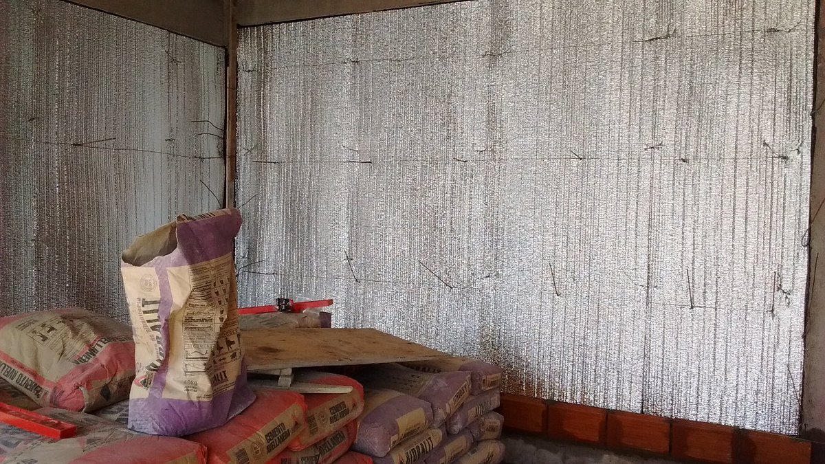 Isolant_SA's tweet photo. #OndusecReflex se colocó en forma vertical con la cara aluminizada mirando hacia el exterior. https://t.co/Wv4rYCnR9M