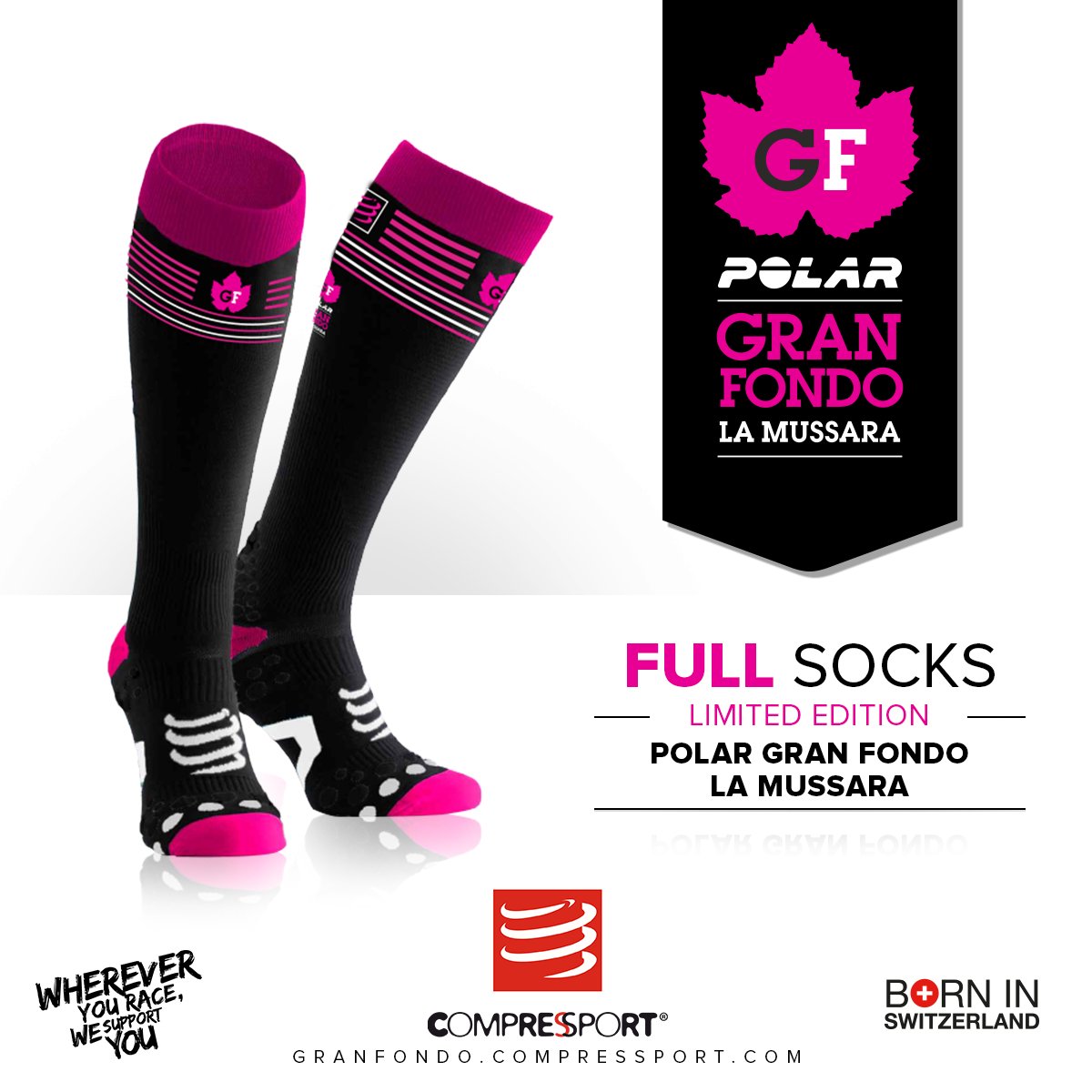 compressport_es's tweet photo. Después de disputar @GranFondoLM querrás tener en tus pies y gemelos los #FullSocks edición limitada para recuperar. https://t.co/mwyB2CIz9N https://t.co/RxNTTirLhQ