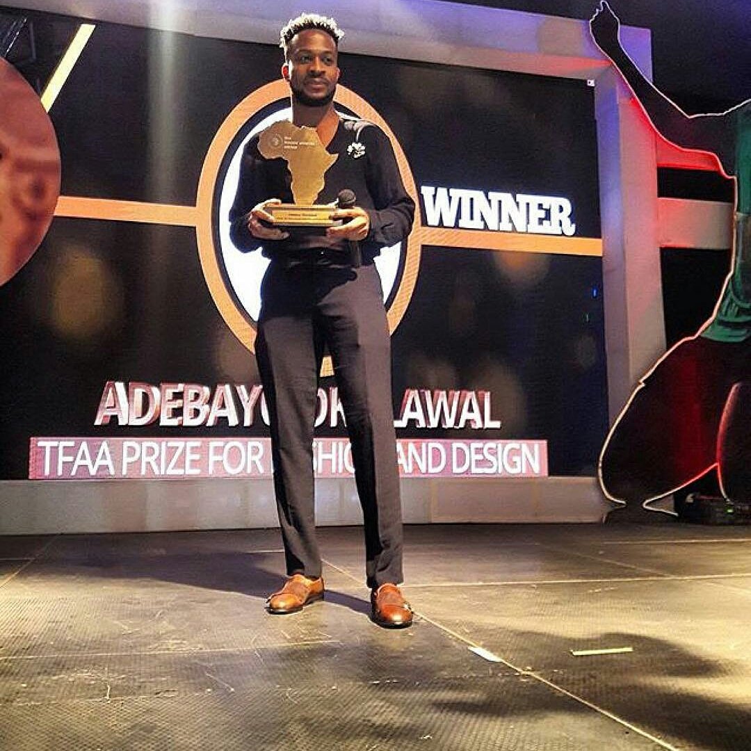 SPICETVAFRICA's tweet photo. #AboutLastNight: Congratulations to @theorangenerd of @orangecultureng winner of the Fashion &amp; Design category for #TFA2016 
#SPICETV https://t.co/mntp2DxzeC