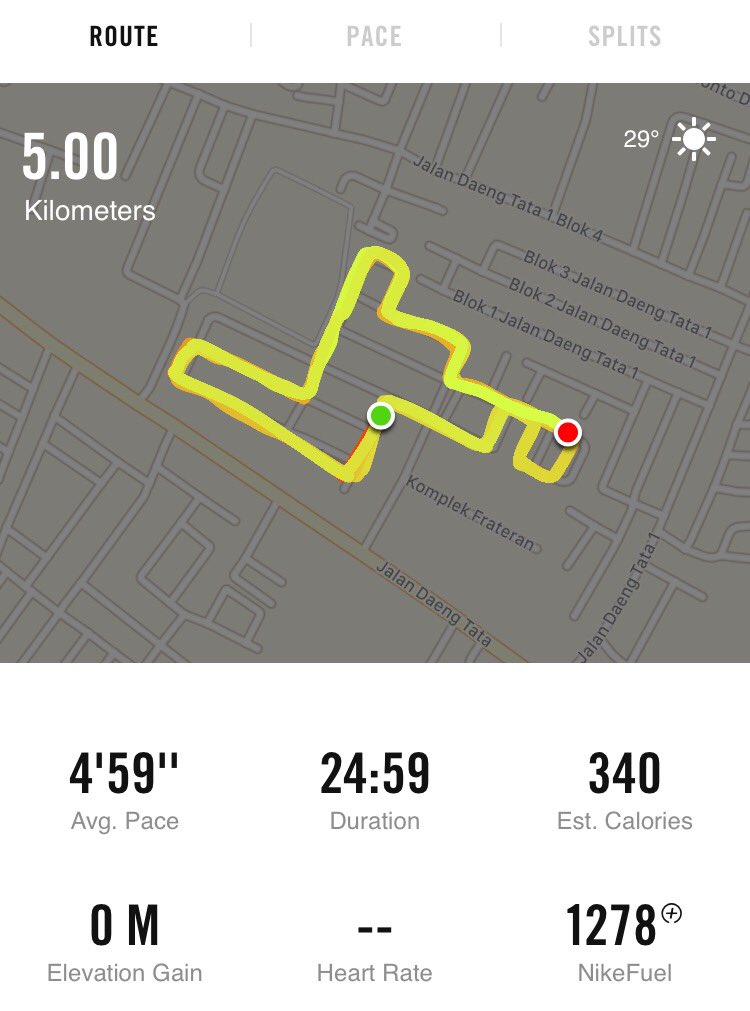 pandripratama's tweet photo. Sunday Evening Run https://t.co/4odl7l3sJ3
