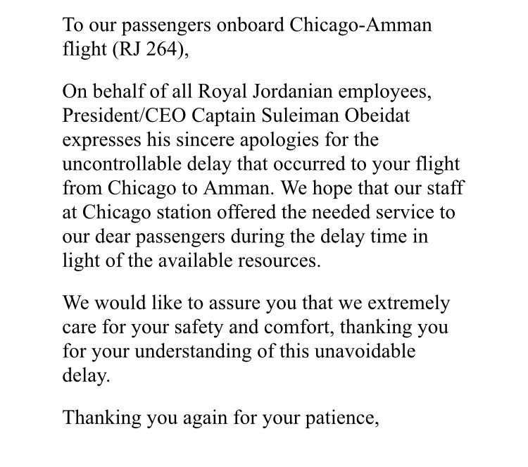 royal jordanian flight 264