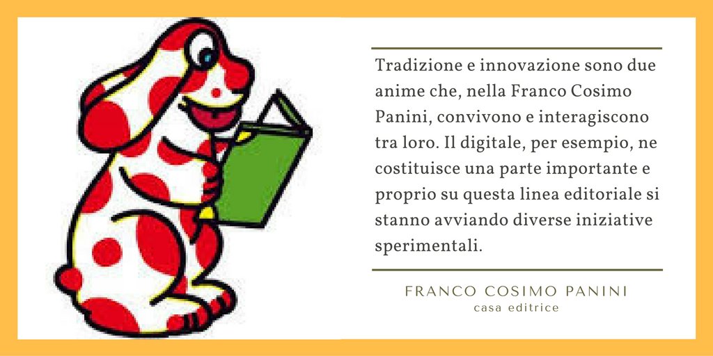 <a href="/paninieditore/">Panini Editore</a>: tradizione e innovazione, due anime che convivono all'interno dell' #editoria tutta Made in Italy bit.ly/CosimoPaniniEd…