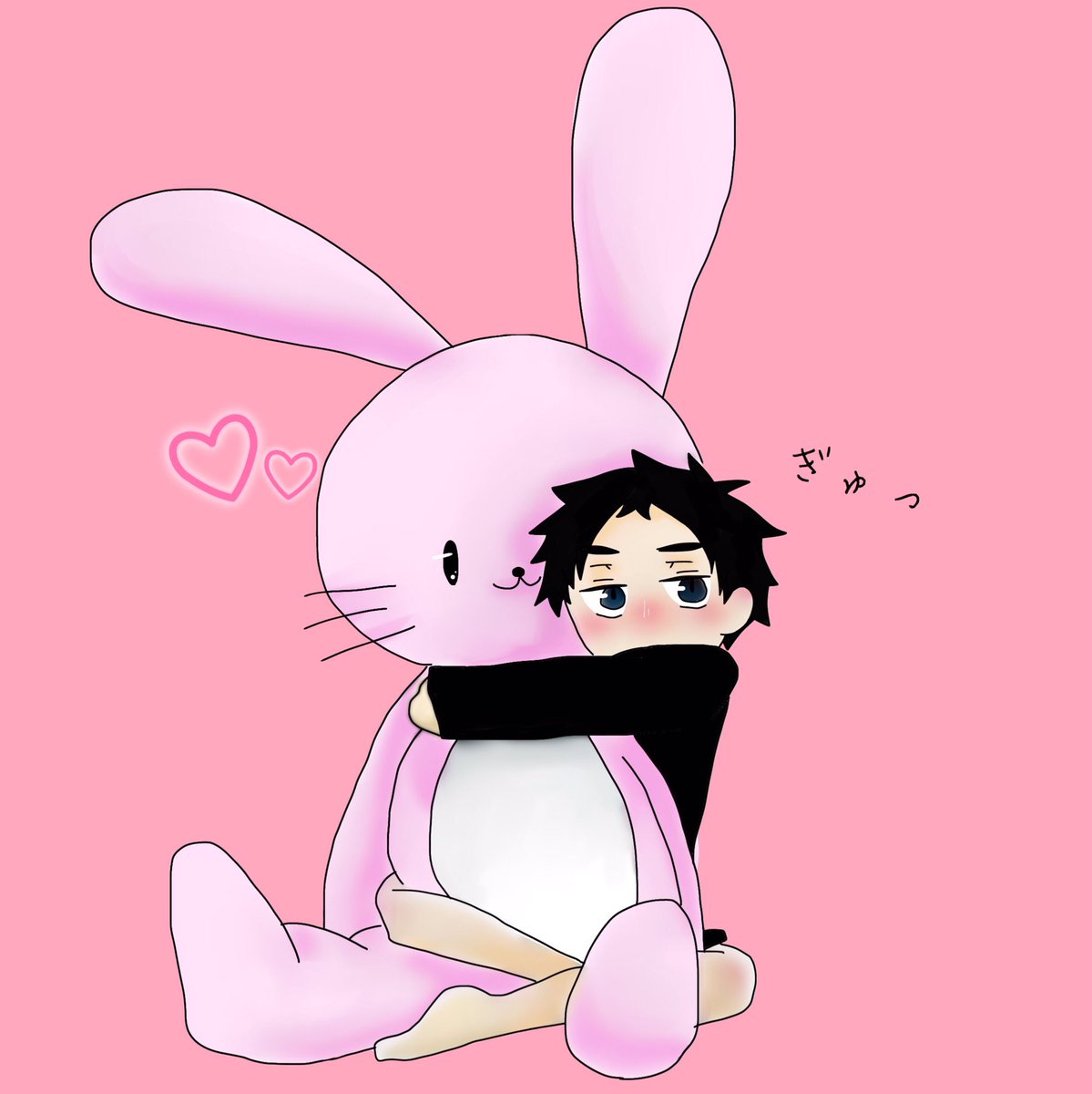 GIN_HIME_'s tweet photo. @GIN_HIME_ 
色をつけました＼( 'ω')／
#クロ赤
#兎赤 https://t.co/lKfvWiX2RJ