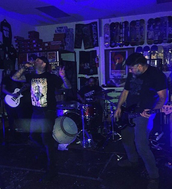 Last night at Programme. #DeathMarch. Great to play with #AgeOfCollapse #RatsInTheWall #VRIL. Pic by Nat.