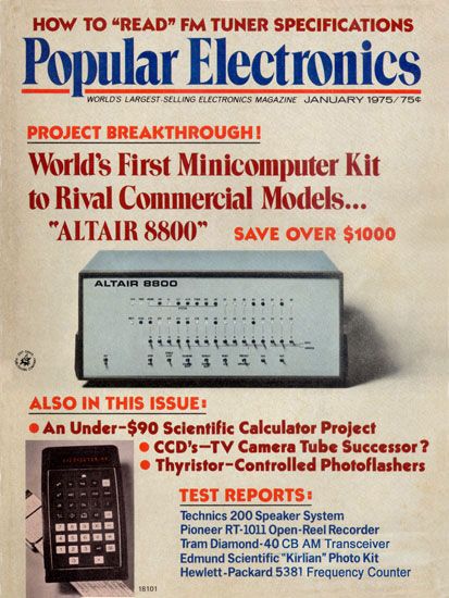 fictiv's tweet photo. Presented as a $397 DIY computer, #onthisday in 1974, #PopularElectronics reports on the first PC, the Altair 8800 https://t.co/U8iowz4Tkw https://t.co/mP74eeueTz