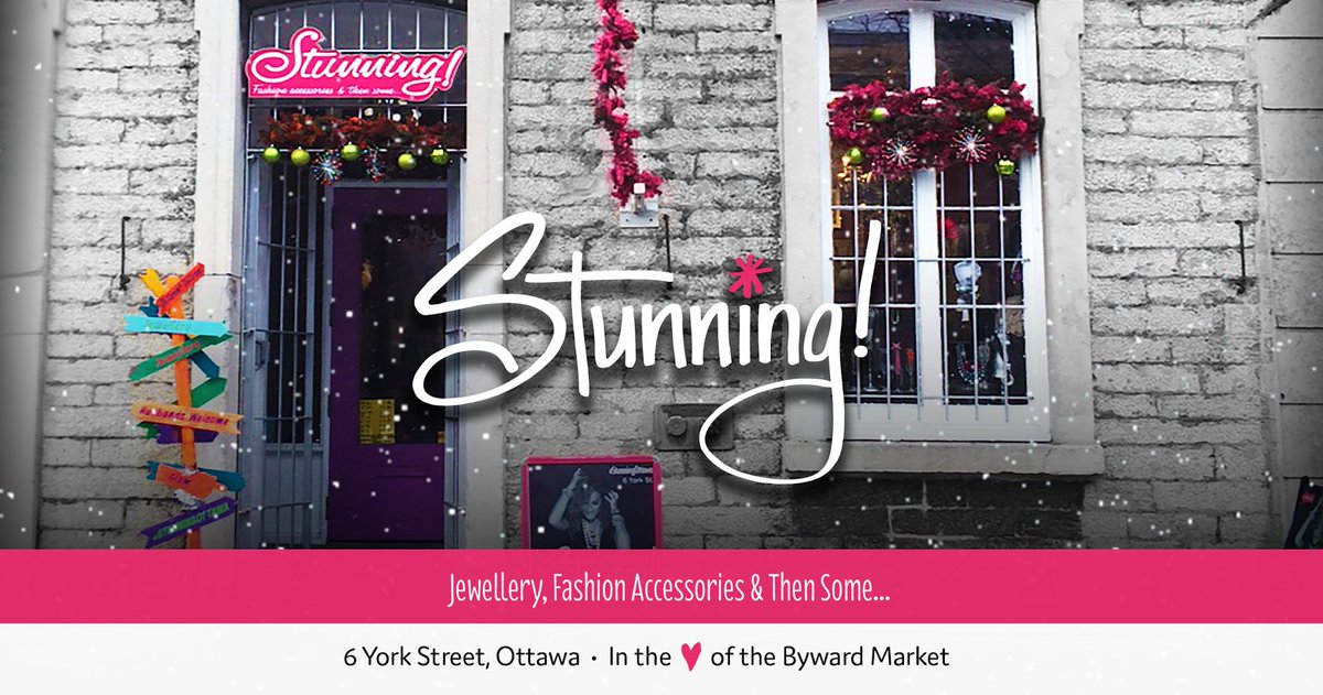The little shop with lots of Fashion Accessories is open 10-8 this week! <a href="/ottawa/">Ottawa</a> @ByWardMarketBIA