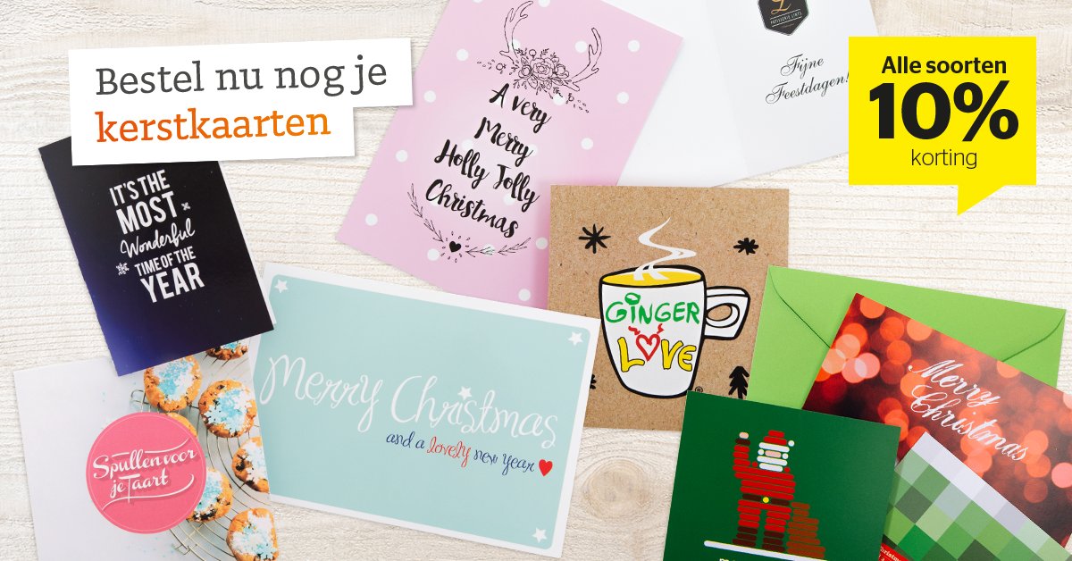 Heb jij je #kerstkaarten al besteld? Bestel ze nu met 10% korting ➜ printde.al/tkerstkaarten