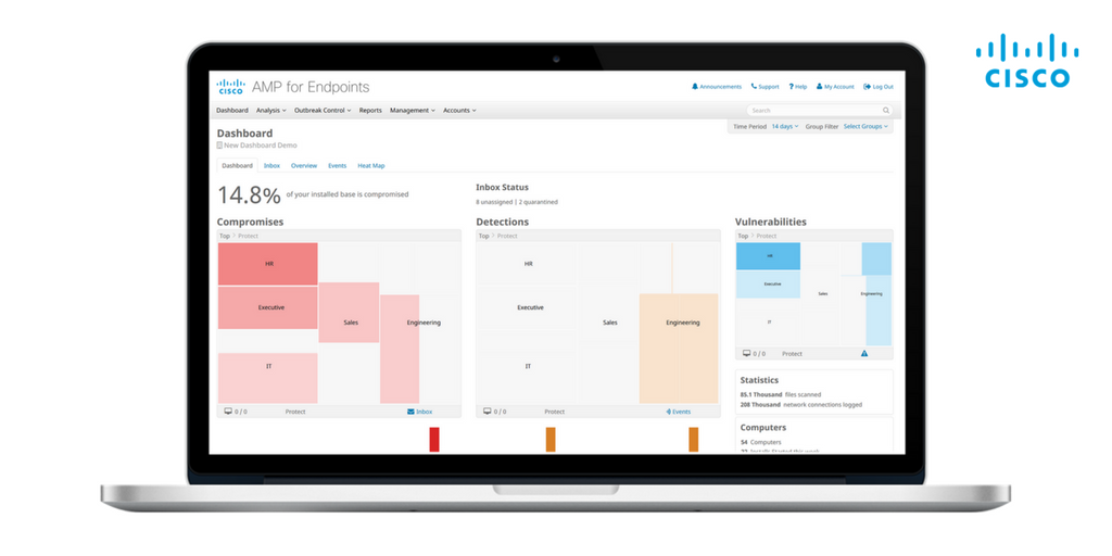 CiscoSecure's tweet image. #AMPforEndpoints provides capabilities to prevent breaches, &amp;amp; quickly detect &amp;amp; respond to the most advanced attacks: cs.co/60198MgGz