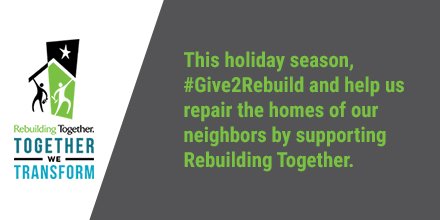 RebldgTogthr's tweet photo. We know there's "No Place Like Home for the Holidays." #Give2Rebuild this season to make homes safer & healthier. https://t.co/AWaLez0C4O https://t.co/UJDwLKM1w2