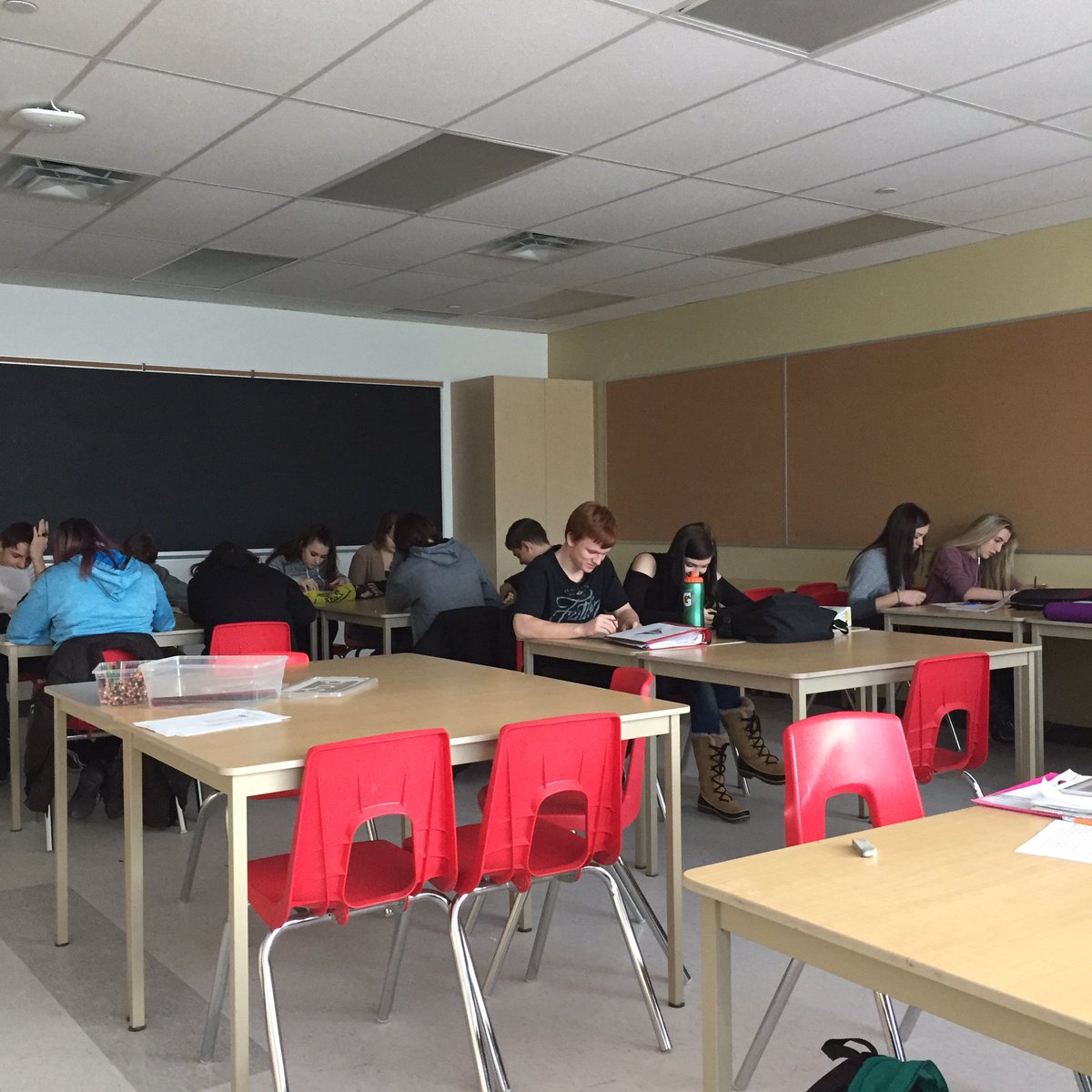 msadamsnpss's tweet photo. Our Period 2 geography class is up for the challenge! @environmentnpss 
Monday = no electricity! https://t.co/sKKmUtLTF1