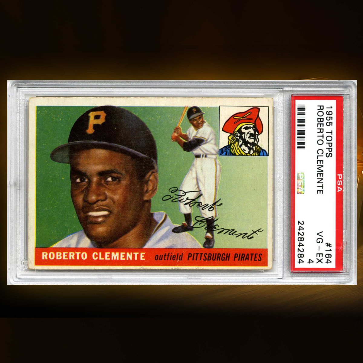 CollectWheeler's tweet image. The 12 Days of Redemptions Crown Coin redemptions continues with this Roberto Clemente card that came in at #9!