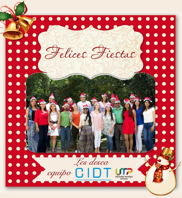 Los mejores deseos de #Paz, #Amor y #Prosperidad. En 2017 seguiremos trabajando por impulsar la #Innovación y el #DesarrolloTecnológico.