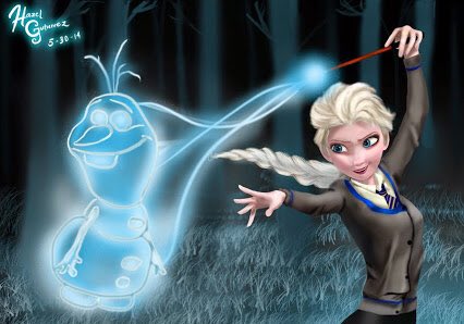 LePotterTime's tweet photo. Et si Elsa de #LaReineDesNeiges avait été à Poudlard ! ☺️
#HarryPotter https://t.co/EXCy5OXtoJ