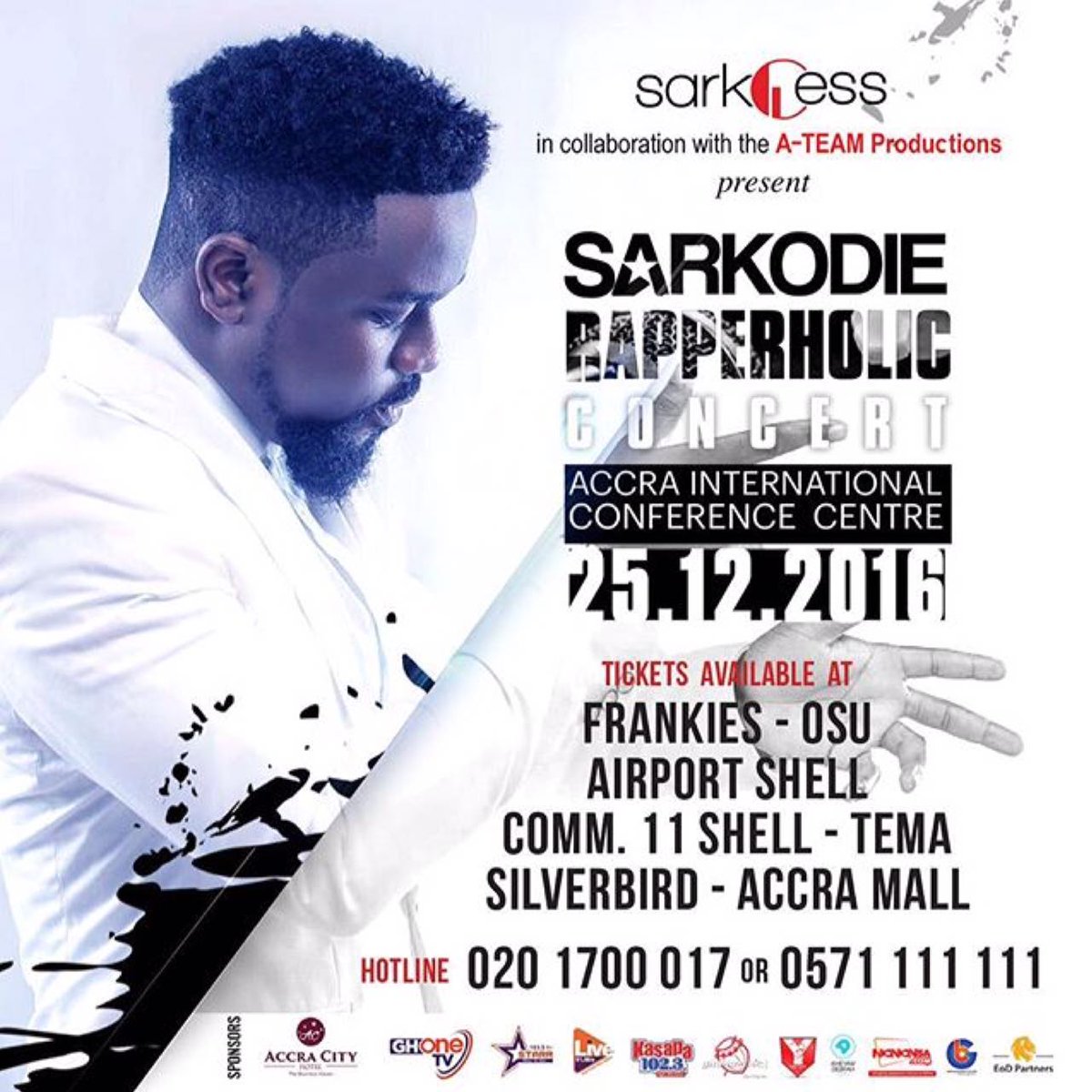 TeamSarkodie's tweet photo. Raw 5 Days To Go!
#RapperholicConcert2016
Missing Out Ain't An Option
Total Music Is The Caption
Get Your Tickets Now
25.12.16
A.I.C.C
On 🔥🔥 https://t.co/8P1wKEk07j