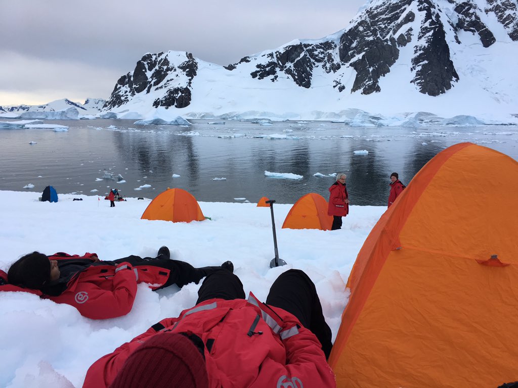 AngGrll's tweet image. Camping in Antarctica. Thanks @g_expedition
