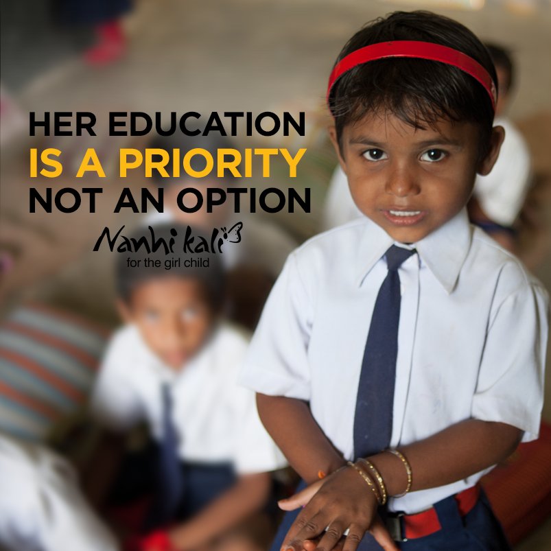 NanhiKali's tweet photo. Educating girls should always be a priority and not a possibility that can be
taken away from them. Donate: https://t.co/IHqzwgdwkS https://t.co/RU4mCsW61V
