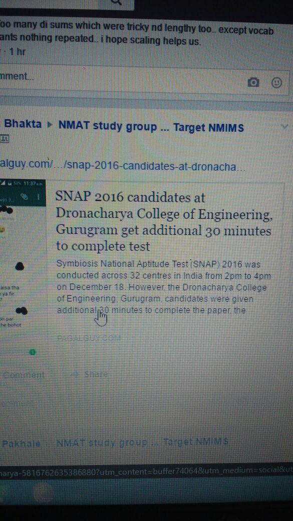 HarFunnMaulaa's tweet image. Lakhs of people were strugling in 2Hrs &amp;amp;these candidates got 2.5 hrs for the same paper.This is Sheer Unfair.We want compensation #SNAP2016