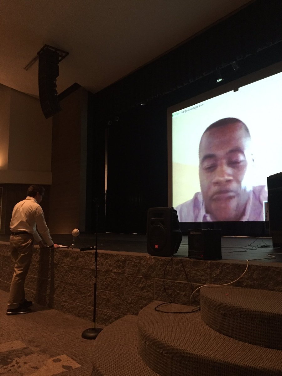 Seniors in social justice skype with Dr. <a href="/Fharris3/">Dr. Frank Harris III</a> to talk about his life and our world. <a href="/JDCHS/">Juan Diego Catholic High School</a> #jdchs #learning #fascinated