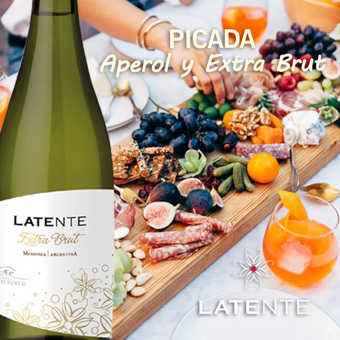 cuartosurco's tweet photo. #TragosConEspumante 3 partes de Latente, 2 de Aperol,1 parte de soda y jugo de naranja. Ideal para acompañar una picada en éstas fiestas🎄🍹 https://t.co/ka3sBOy3H6