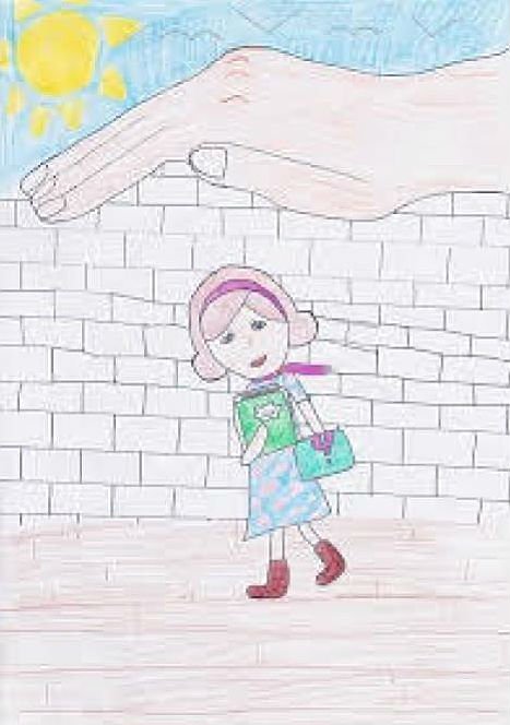 Lara uit groep 8B van harte gefeliciteerd met jouw winnende tekening voor <a href="/amnestynl/">Amnesty NL</a>