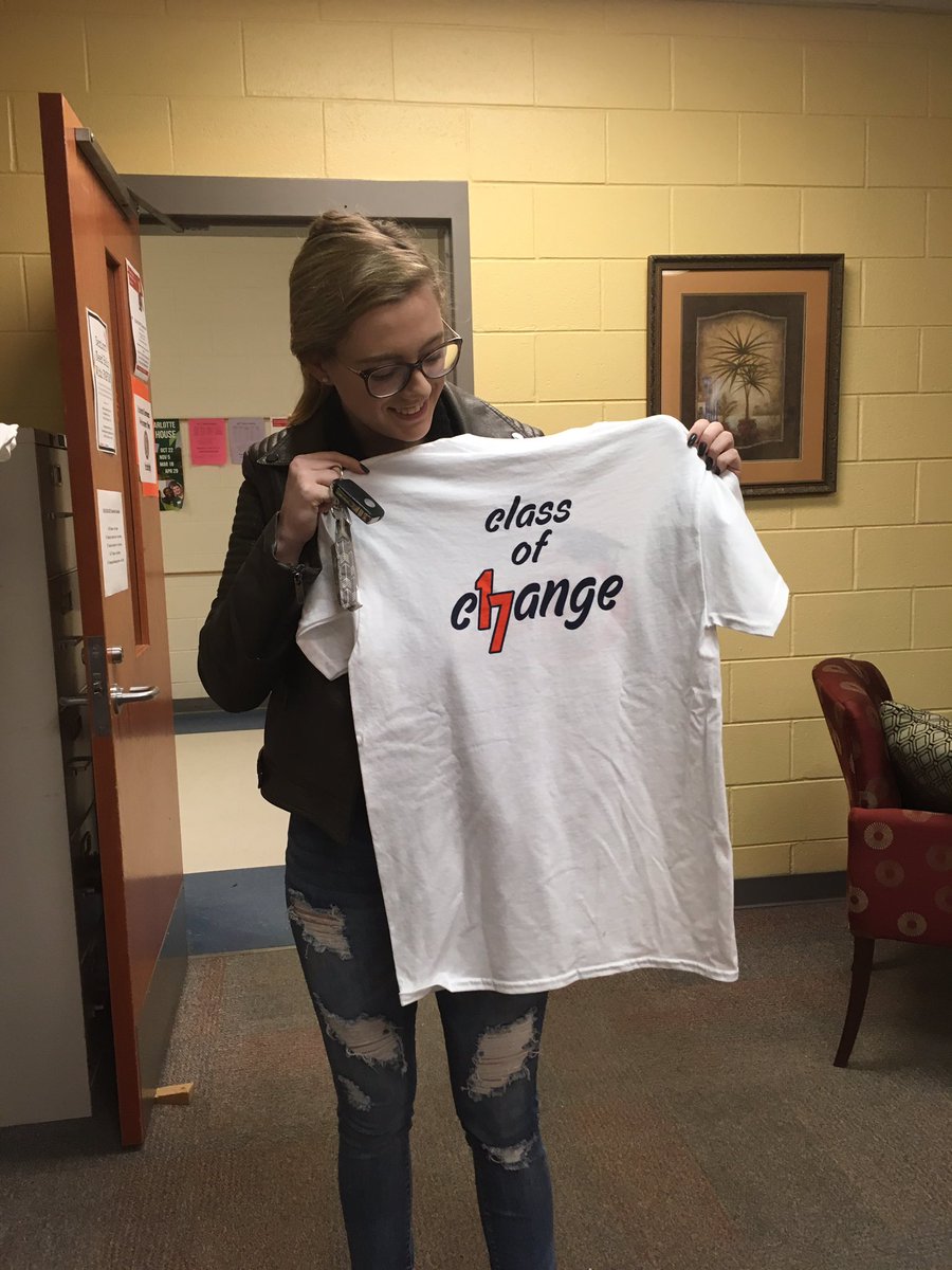 slhs_sga's tweet photo. SENIORS your Class of 2017 shirts are in!!! Thanks to all the Senior Representatives for helping design!! #ClassOfChange https://t.co/xoPHbKz1FV