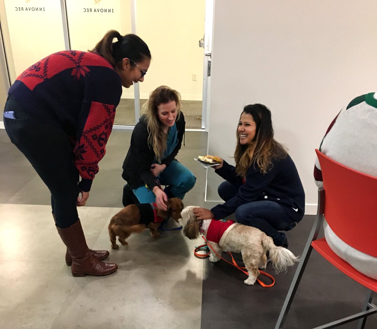 InnovaLivingCLE's tweet photo. We had a blast at our Ugly Sweater Party on Friday! Thanks to all who came out! #putasweateronittfg #uglysweaterparty #workhardliveeasy #cle https://t.co/0yN3AAnXU1
