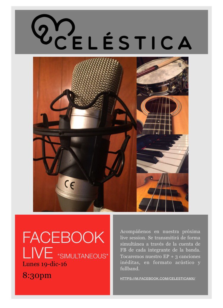 celesticamx's tweet photo. Hoy a las 8:30 los esperamos en el Facebook. https://t.co/TQz8cLjBJO https://t.co/Xv3JAET0D1