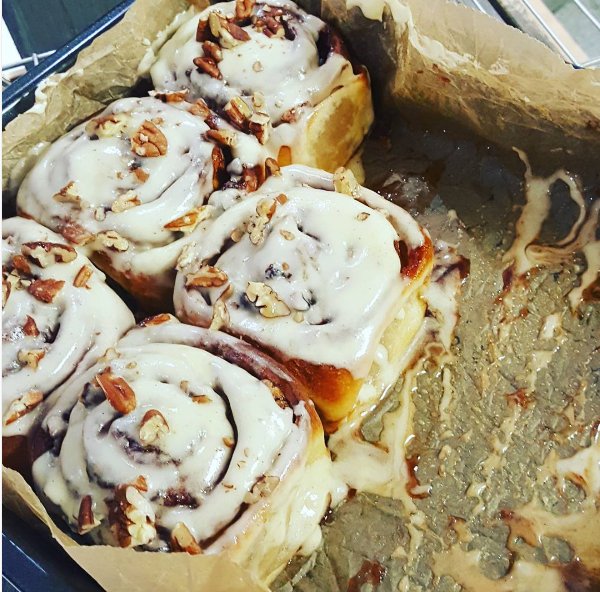 BaxterStorey's tweet image. We are celebrating the best of our #Christmas baking this week. Kicking off with these incredible Maple and Pecan buns from @ken__moodie