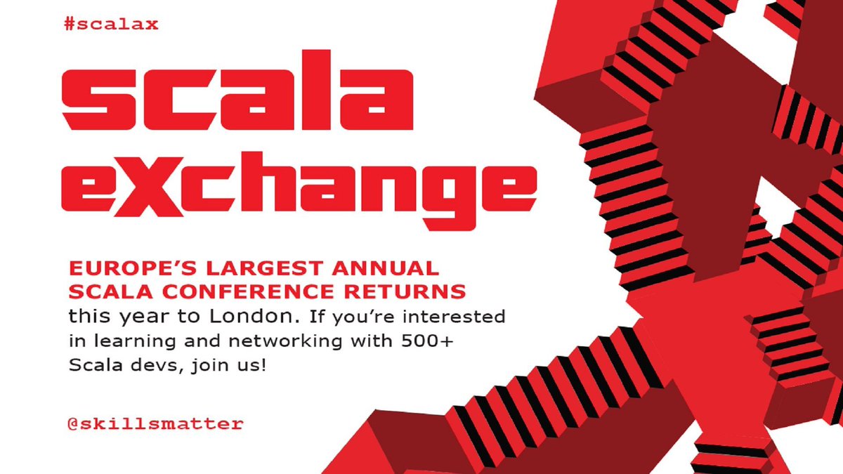 skillsmatter's tweet image. FRESH:SkillsCast (film/code/slide) of #scalaX talk by @PeterHilton on writing #MaintainableCode in #scala buff.ly/2hzSVql