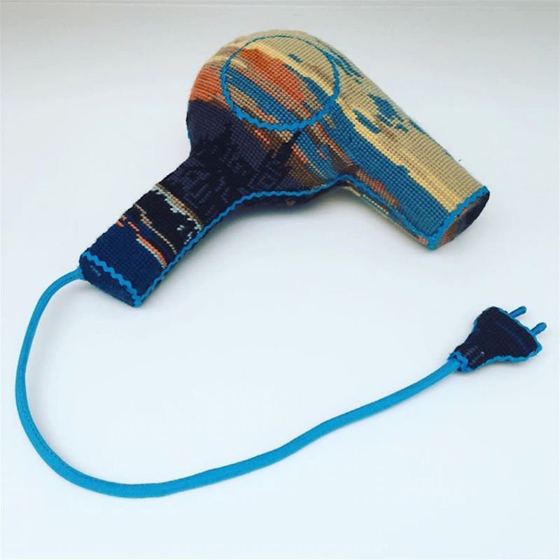 thisiscolossal's tweet photo. Household Objects and Appliances Cross-Stitched by Ulla Stina Wikander https://t.co/JW2ijyu0mA https://t.co/eGVJZcLsQN