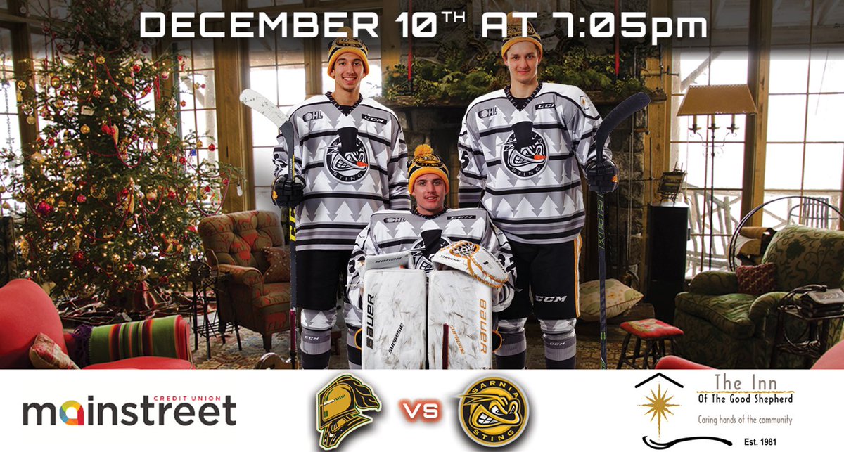 We've got 5 jerseys closing tonight! Be sure to place your bids on the #UglyXmas jerseys and support <a href="/theinnsarnia/">Innofthegoodshepherd</a> 🎄 auction.chl.ca/iSynApp/allAuc…