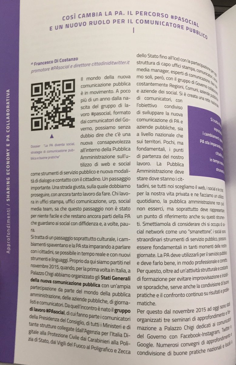 fdicos10's tweet image. Così cambia la PA, #pasocial e un nuovo ruolo per il comunicatore pubblico. Il mio contributo per #fpareport16