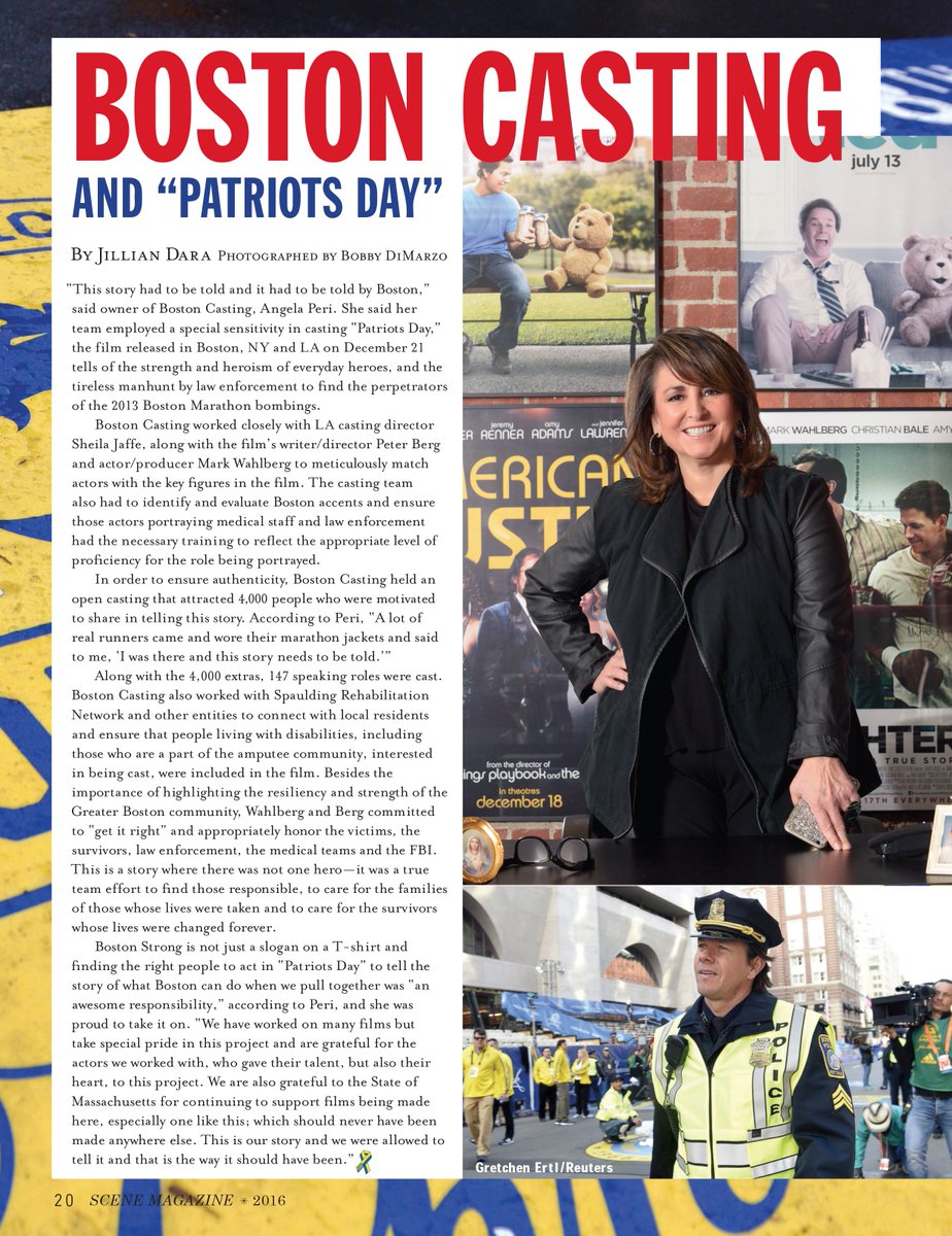 BostonSceneMag's tweet image. Had an awesome time hanging out with our friend Angela at @BostonCasting to chat about casting for the @patriotsdayfilm.